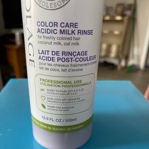 Biplane acidic milk rinse color care R.A.W.  Half of bottle remaining.